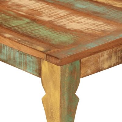 vidaXL Table à manger 110x52x76 cm bois massif de récupération