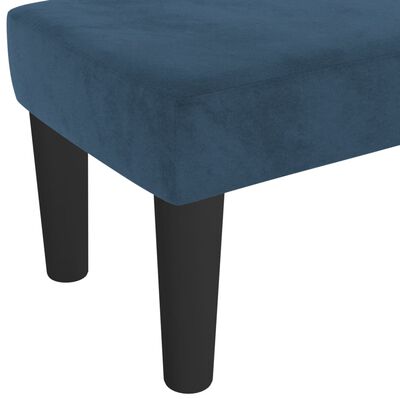 vidaXL Banc Bleu foncé 70x30x30 cm Velours