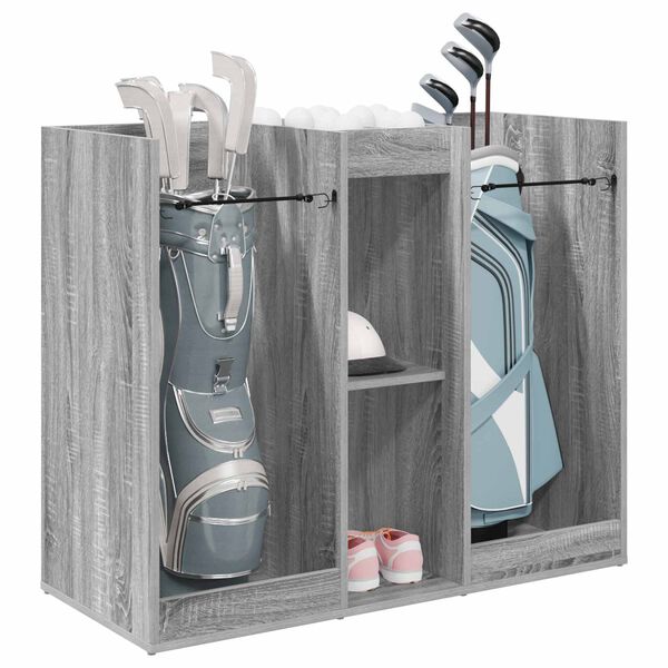 vidaXL Armoire de Golf Uni Gris Sonoma 102 x 45 x 85,5 cm