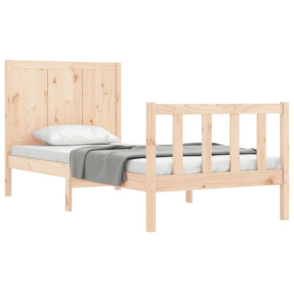 vidaXL Cadre de lit sans matelas 100x200 cm bois massif de pin