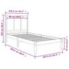 vidaXL Cadre de lit sans matelas 100x200 cm bois massif de pin