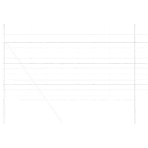 vidaXL Cl&ocirc;ture de prairie Argent&eacute; 25 x 1,4 m Acier galvanis&eacute;