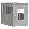 vidaXL Meuble de cage pour chiens gris b&eacute;ton 55x80x68 cm