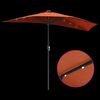 vidaXL Parasol de jardin Couleur terre cuite 294 x 150 x 223 cm tissu