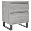 vidaXL Table de chevet sonoma gris 40x35x50 cm bois d&rsquo;ing&eacute;nierie