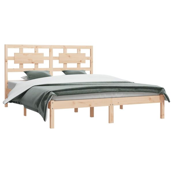 vidaXL Cadre de lit sans matelas 150x200 cm bois de pin massif