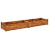 vidaXL Lit sur&eacute;lev&eacute; de jardin Bois d'acacia 200x50x25 cm
