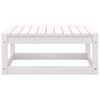 vidaXL Salon de jardin 8 pcs blanc bois de pin massif