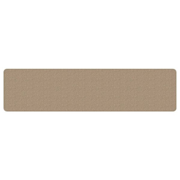 vidaXL Tapis de couloir aspect sisal sable 50x200 cm