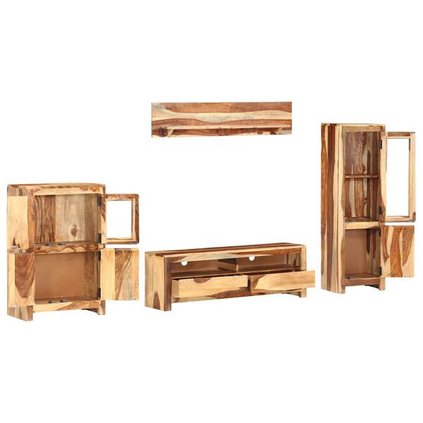 vidaXL Ensemble de meuble TV avec tiroir Marron 120 x 30 x 39 cm bois