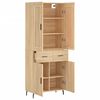 vidaXL Buffet haut Chêne sonoma 69,5x34x180 cm Bois d'ingénierie