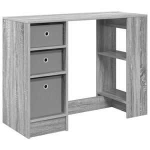 vidaXL Bureau Gris Sonoma 100 x 40 x 75 cm Bois d'ing&eacute;nierie