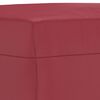 vidaXL Ensemble de canap&eacute;s 3 pcs et coussins Rouge bordeaux Similicuir