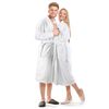 vidaXL Peignoir unisexe Terry 100 % Coton Blanc L
