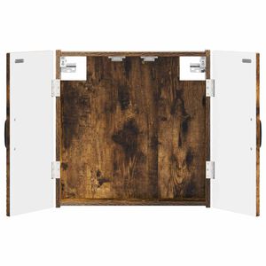 vidaXL Cabinet pour cible UTRECHT Ch&ecirc;ne fum&eacute; 52,5 x 10,5 x 53,5 cm