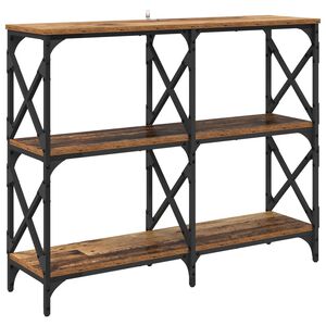 vidaXL Table console Bois ancien 100 x 28 x 80,5 cm Bois d'ing&eacute;nierie