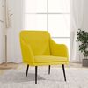 vidaXL Fauteuil Jaune clair 63x76x80 cm Tissu
