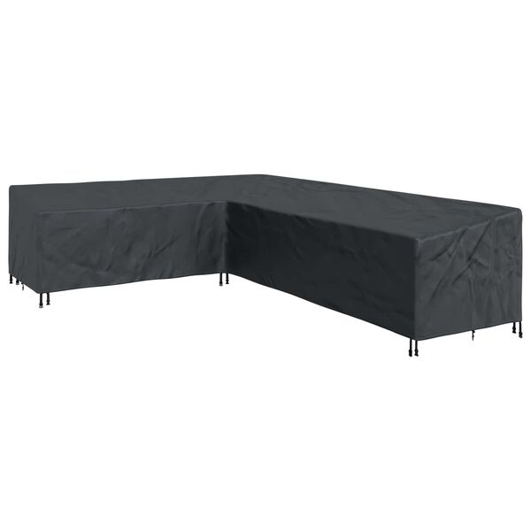 vidaXL Housse pour meubles Noir 355 x 275 x 80 cm Tissu Oxford 420D