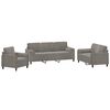 vidaXL Ensemble de canap&eacute;s 3 pcs coussins d&eacute;coratifs et coussins