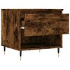 vidaXL Table basse ch&ecirc;ne fum&eacute; 50x46x50 cm bois d'ing&eacute;nierie
