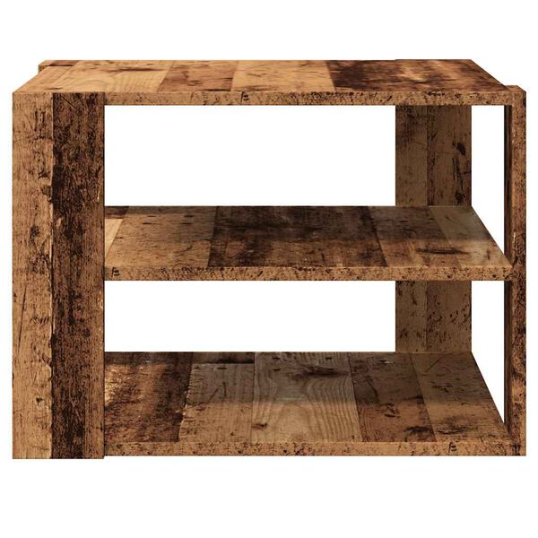 vidaXL Table basse vieux bois 58x58x40 cm bois d'ing&eacute;nierie