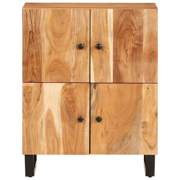 vidaXL Buffet avec 4 portes 60x33x75 cm bois massif d'acacia