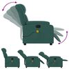 vidaXL Fauteuil de massage inclinable Vert fonc&eacute; Tissu