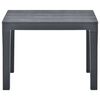 vidaXL Table de jardin avec 2 bancs Plastique Anthracite