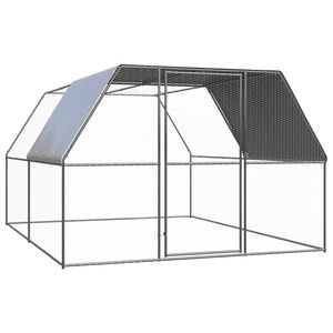 vidaXL Poulailler d'ext&eacute;rieur 3x4x2 m Acier galvanis&eacute;