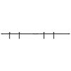 vidaXL Kit de porte d'armoire coulissante 213 cm acier au carbone