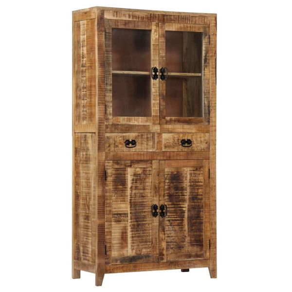 vidaXL Buffet 90x40x180 cm Bois de manguier massif