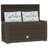vidaXL Boîte de stockage de jardin Marron 119x48x60 cm Polypropylène