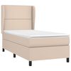 vidaXL Sommier &agrave; lattes de lit avec matelas Cappuccino 90x200 cm