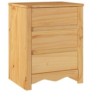 vidaXL Table basse Drammen Ch&ecirc;ne 45 x 35 x 56 cm Bois de pin massif