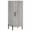 vidaXL Buffet Sonoma gris 34,5x34x90 cm Bois d'ing&eacute;nierie