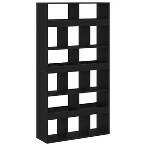 vidaXL Biblioth&egrave;que 15 niveaux 100 x 33 x 187,5 cm Ch&ecirc;ne noir