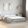 vidaXL Cadre de lit sans matelas sonoma gris 140x200 cm