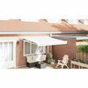 vidaXL Auvent R&eacute;tractable Blanc 350 x 250 cm tissu
