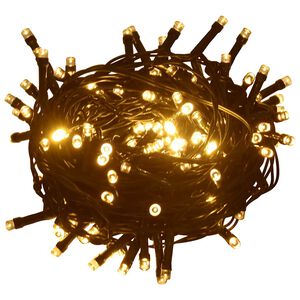 vidaXL Guirlande lumineuse 2000LED Int&eacute;rieur/ex. 200m IP44 Blanc chaud