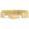 vidaXL Salon de jardin 2 pcs Bois de pin impr&eacute;gn&eacute;