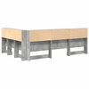 vidaXL T&ecirc;te de lit de rangement Gris b&eacute;ton 150 cm Bois d'ing&eacute;nierie