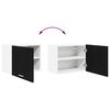 vidaXL Armoire suspendue Ch&ecirc;ne noir et Blanc 50 x 31 x 40 cm