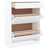 vidaXL Armoire à chaussures ALTA blanc 77x35x96 cm bois massif de pin