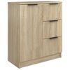 vidaXL Buffets 2 pcs Ch&ecirc;ne sonoma 60x30x70 cm Bois d'ing&eacute;nierie