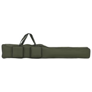 vidaXL Sac de canne &agrave; p&ecirc;che vert fonc&eacute; 150 cm tissu oxford