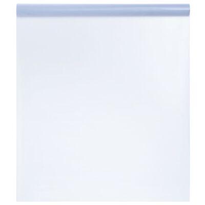 vidaXL Film de fenêtre statique dépoli gris transparent 45x1000 cm PVC