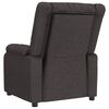 vidaXL Fauteuil inclinable &eacute;lectrique Marron fonc&eacute; Tissu