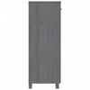 vidaXL Armoire à chaussures HAMAR Gris foncé 85x40x108 cm Pin massif