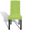 vidaXL Housse de chaise droite extensible 4 pcs vert