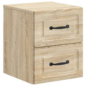 vidaXL Cabinet de chevet mural Ch&ecirc;ne Sonoma 34,5 x 33 x 40 cm